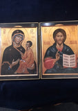 folding icon of Christ the Savior and Tikhvin Theotokos