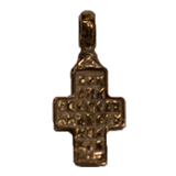 Rear view of small Old Rite style infant's cross