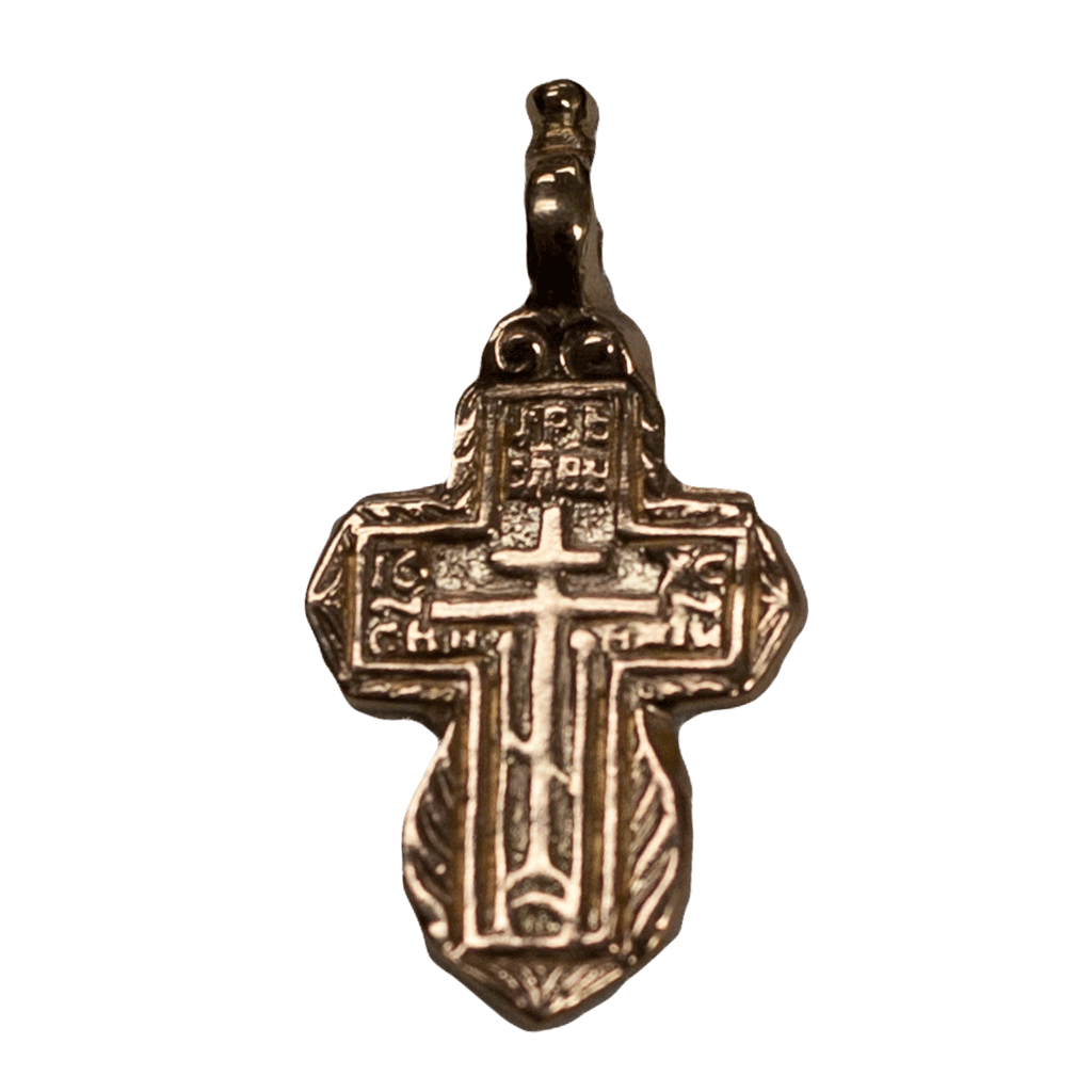 Front view of medium Old-Rite style women's cross