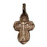 Front view of medium Old-Rite style women's cross